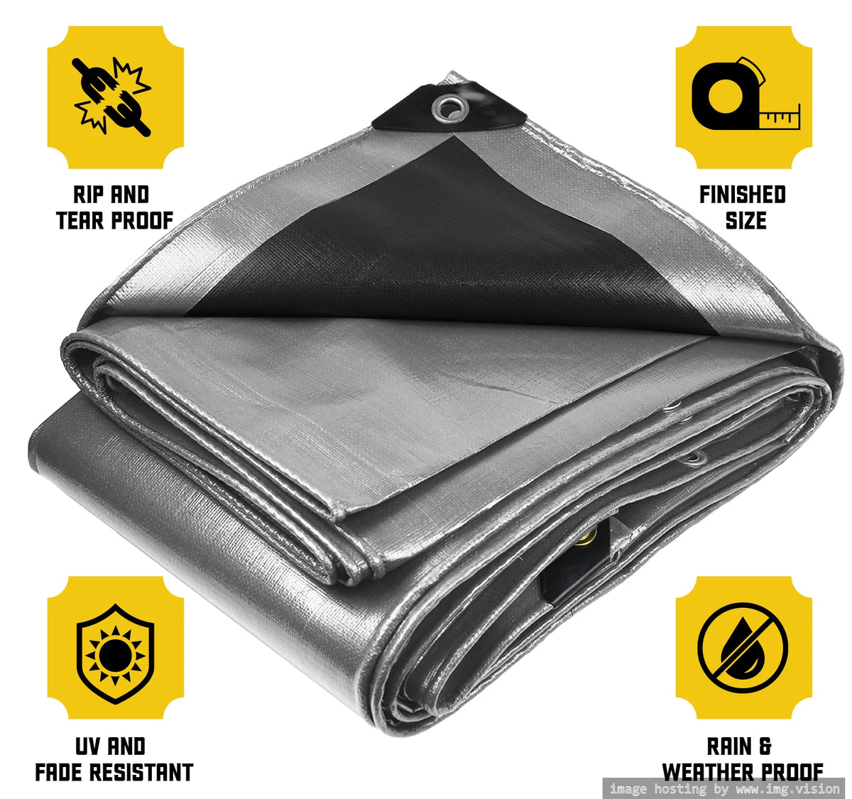 10 Mil Heavy Duty Waterproof Tarp 24 x 30Ft A9524
