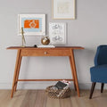 Mid Century Modern Desk/Console Table Brown C93444