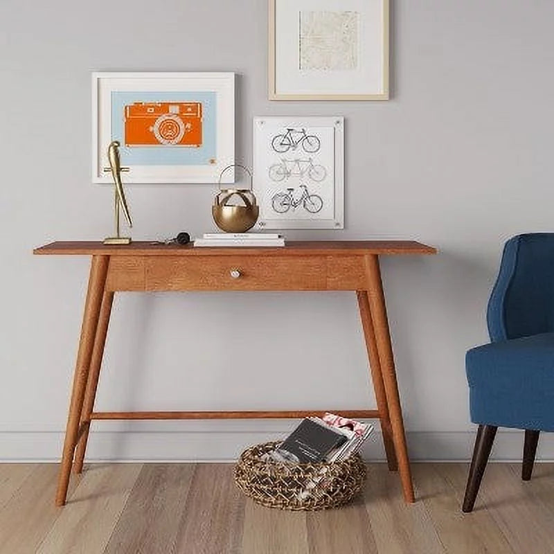 Mid Century Modern Desk/Console Table Brown C93444