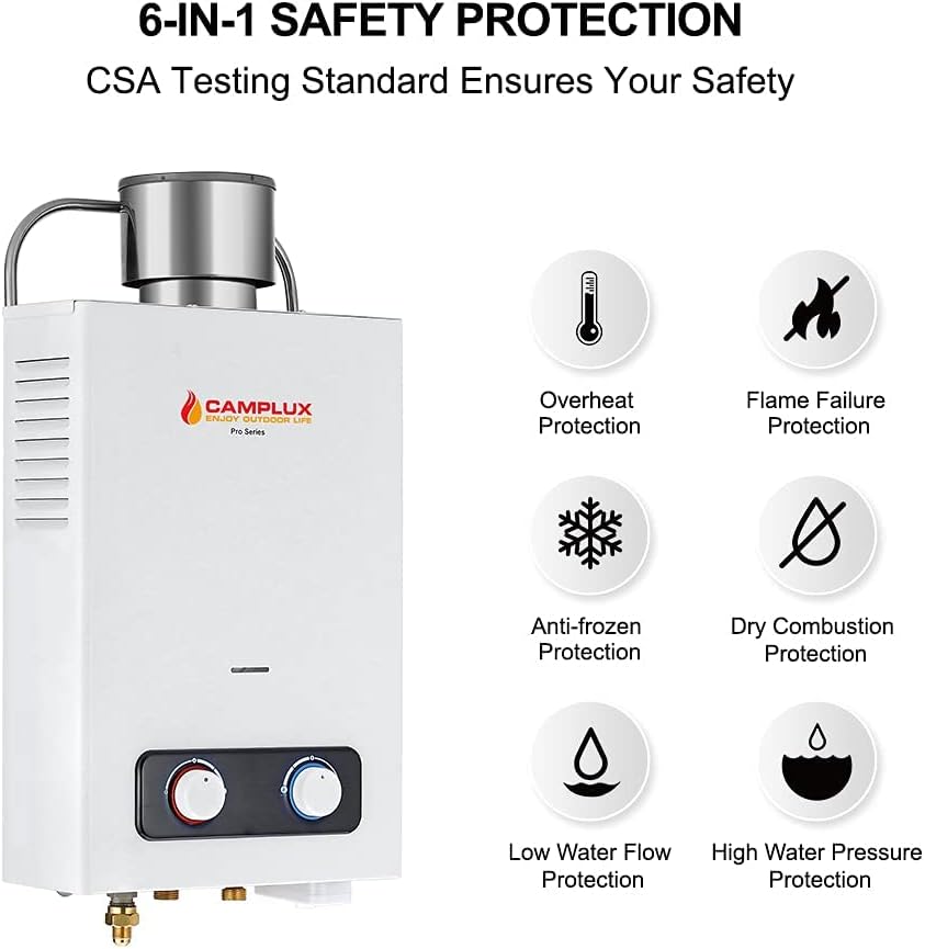 1.58 GPM Outdoor Propane Water Heater with S/S Rain Cap J379264