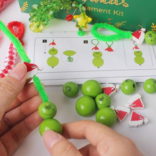 Christmas Beaded Ornament Kit, 30 Sets S61433