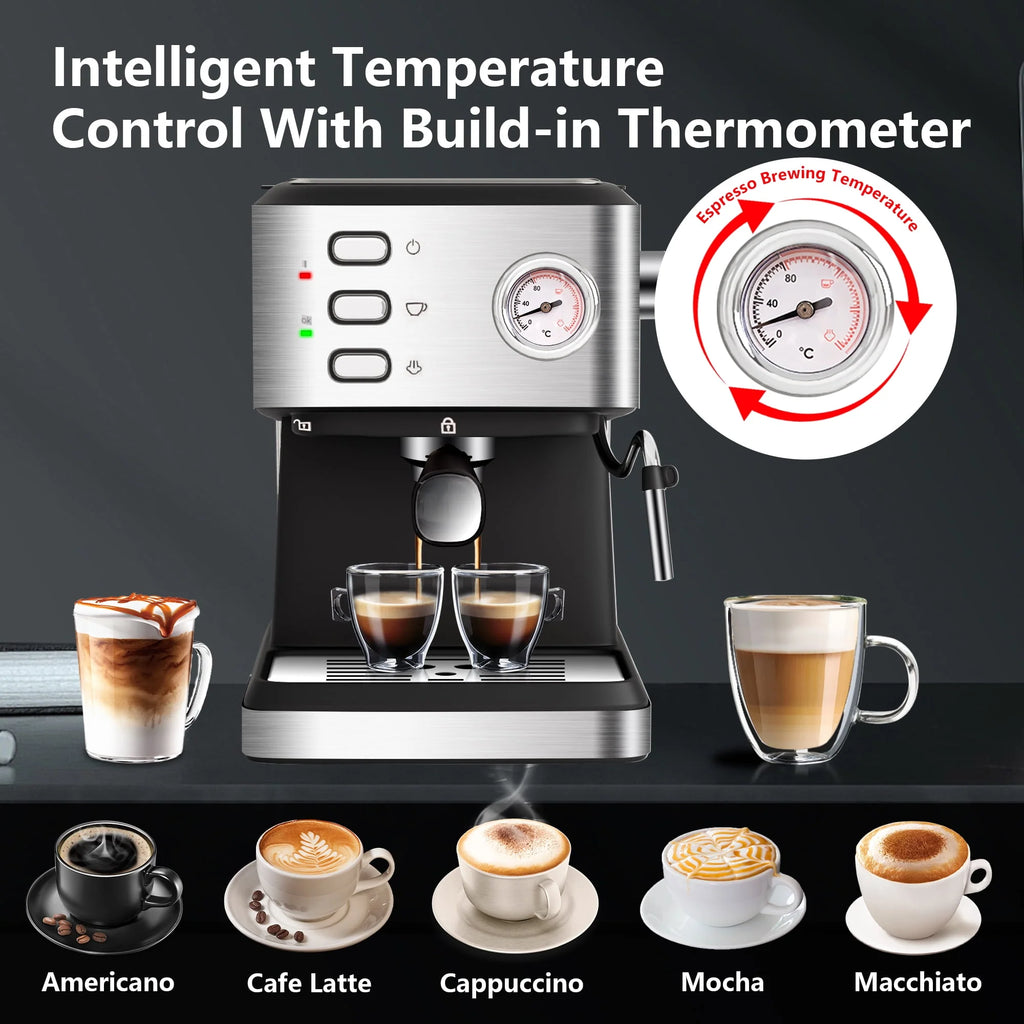 20 Bar Espresso Machine with Milk Frother W3217