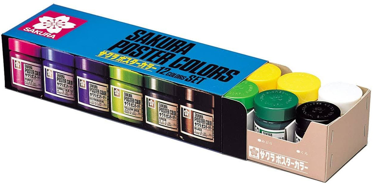 12 Color Poster Color Paint Set 30ml E53731