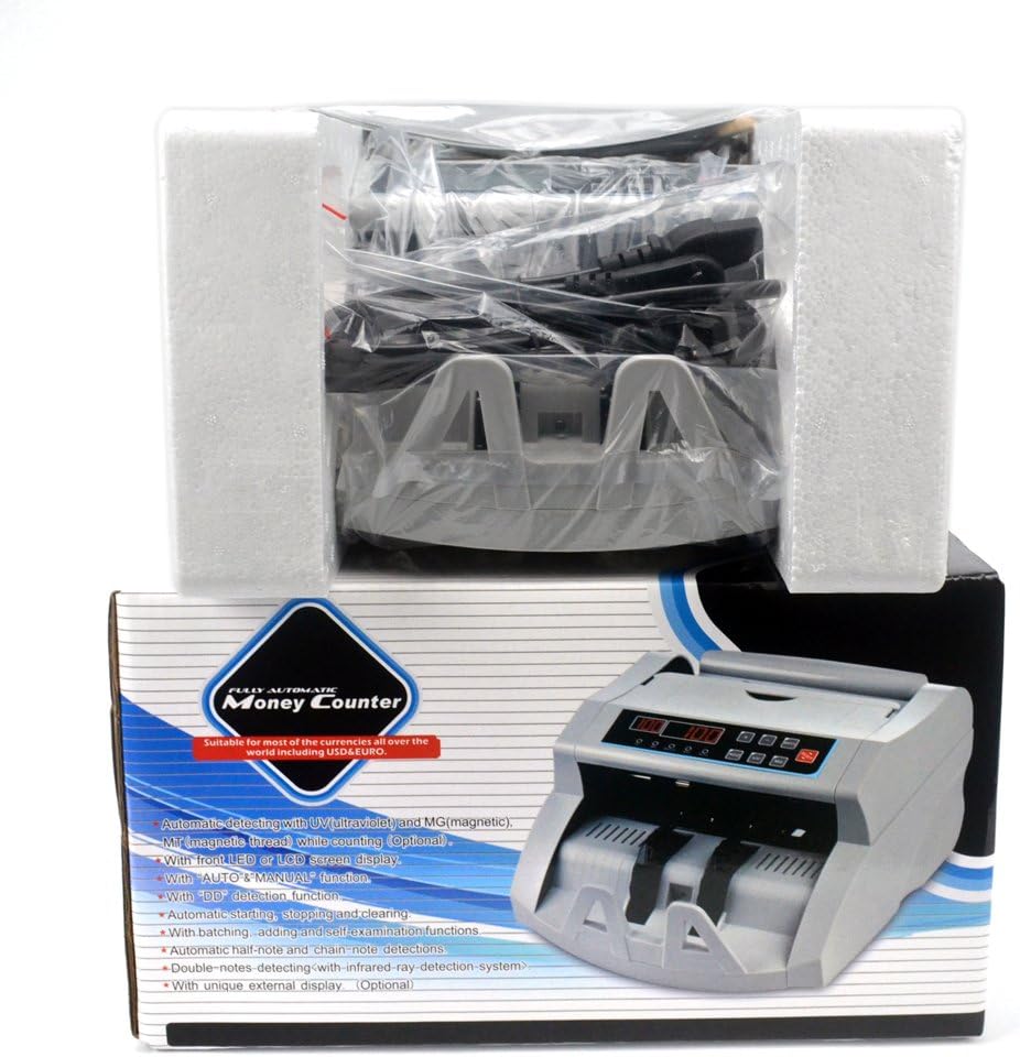 Money Counter Machine with UV/MG/IR/DD Counterfeit Detection, LCD Display Z9110