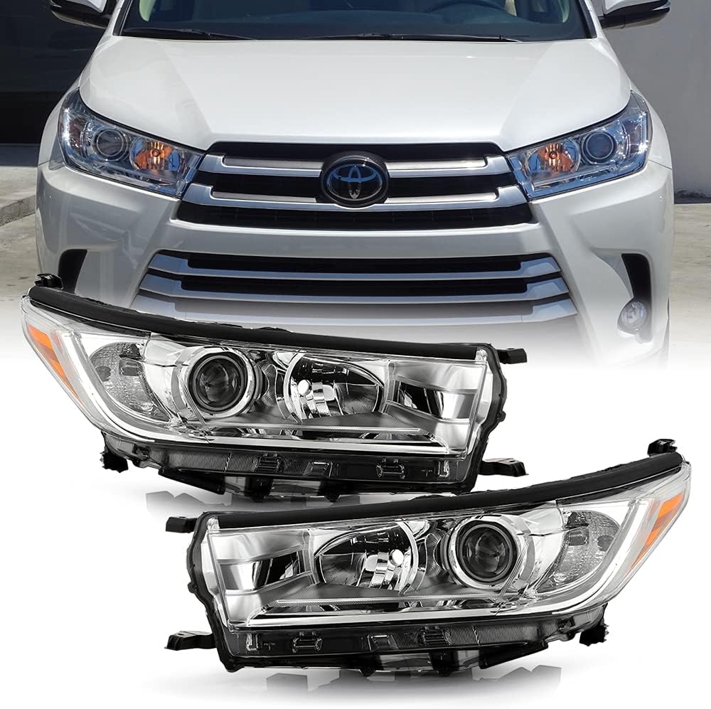 2017-2019 Toyota Highlander Projector Headlights Pair Set Left+Right S272548