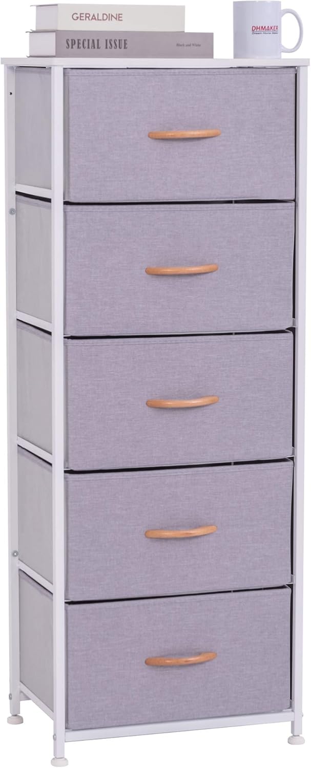 Vertical Dresser Storage Tower with 5 Drawers M279793