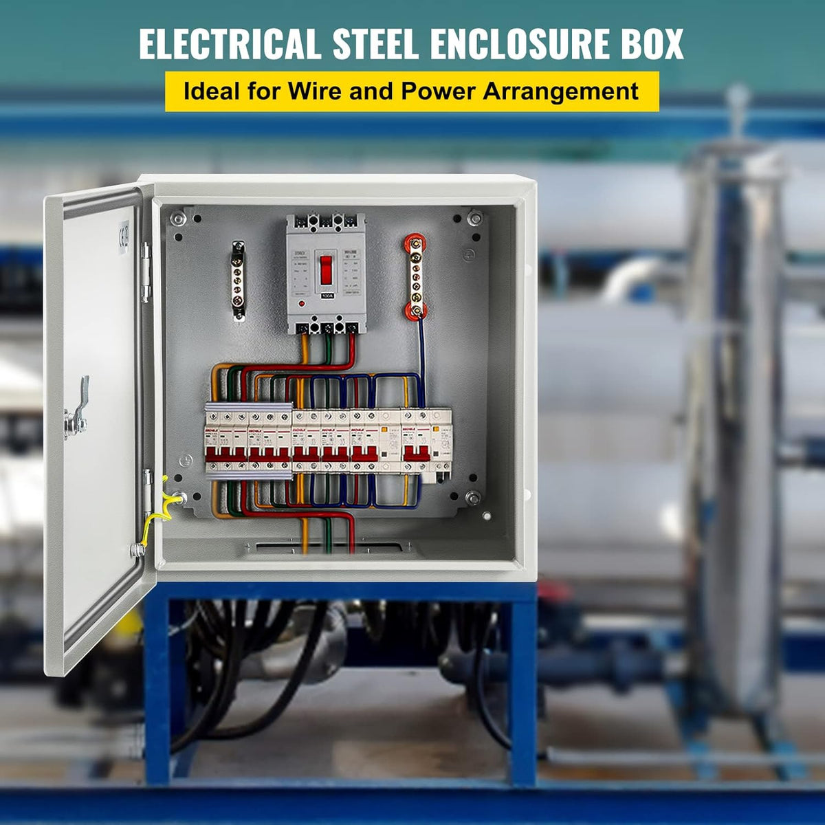 12 x 12 x 8'' NEMA 4X Steel Electrical Enclosure A65182