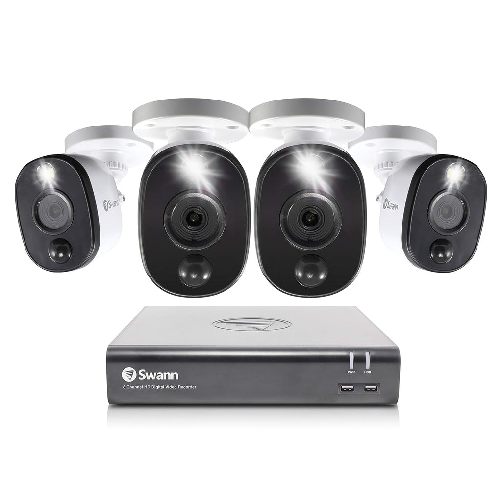 8 Channel 4 Camera Wired 1080p HD DVR 1TB HDD Security System Y9764