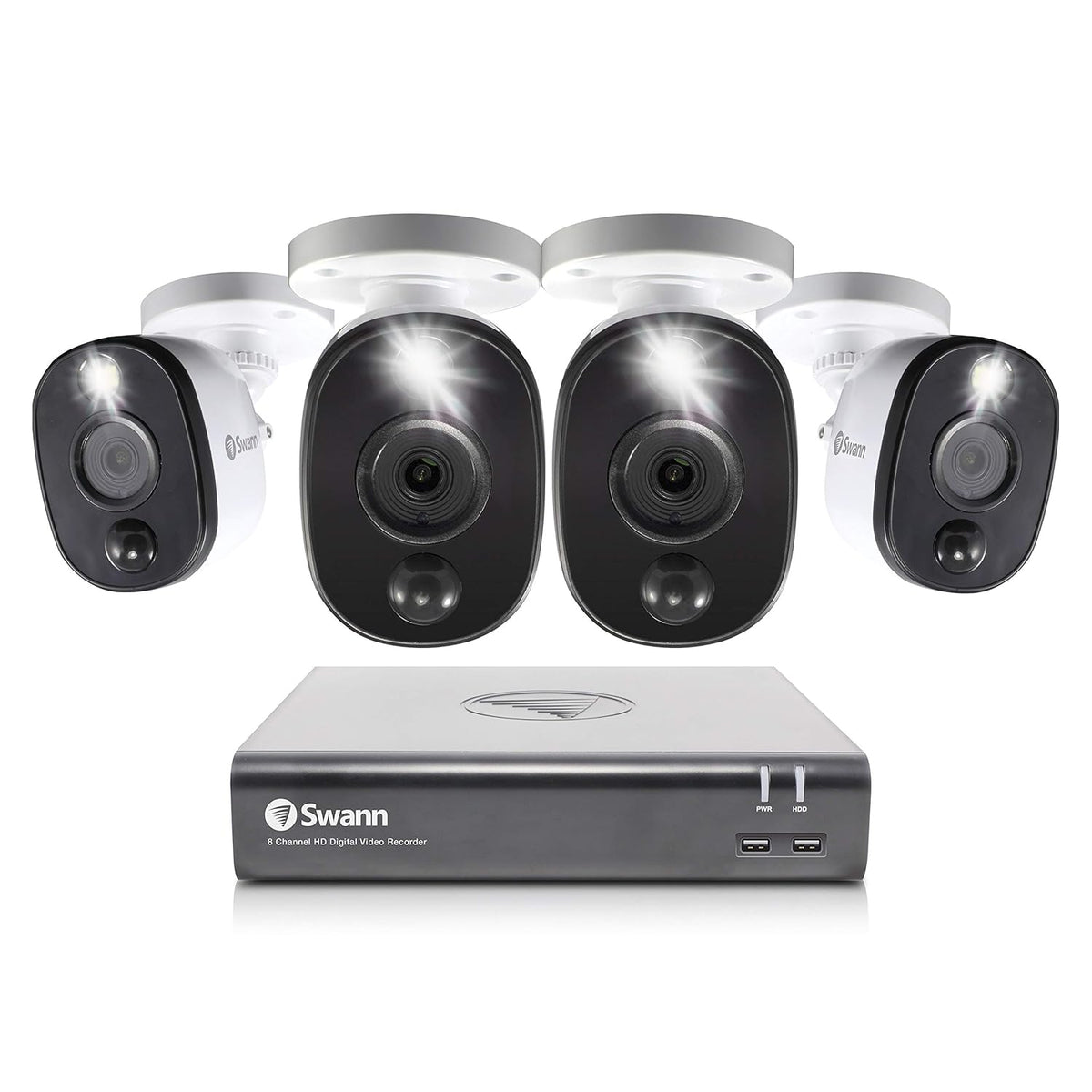 8 Channel 4 Camera Wired 1080p HD DVR 1TB HDD Security System Y9764