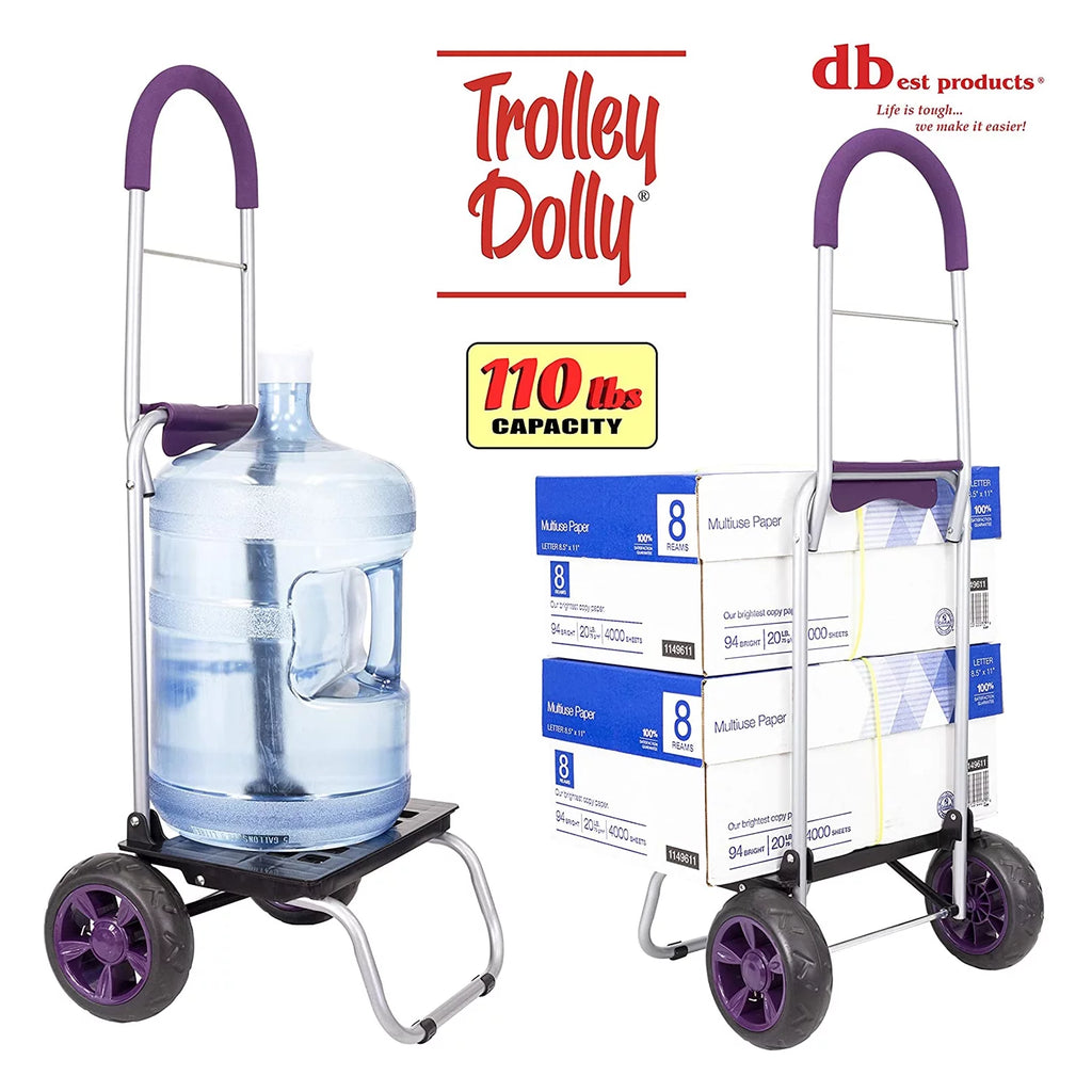 Purple Foldable Shopping Cart N2487