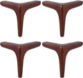 Set of 4 Solid Wood Furniture Legs, Walnut T858242