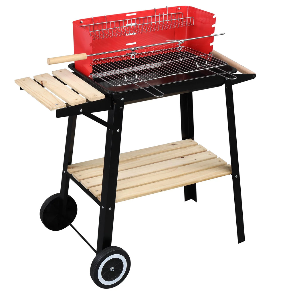 Charcoal Grill Portable Steel BBQ Pit Y540