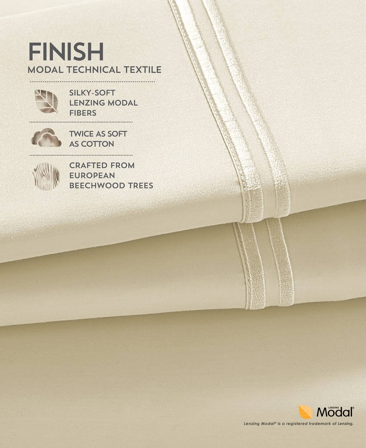 Ivory California King Modal Sheet Set Z7175