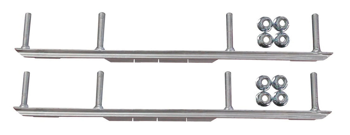 Black Snowmobile Skis Complete Kit T86654
