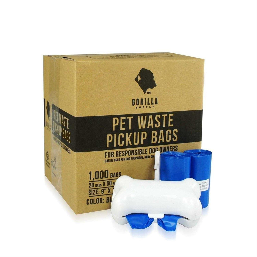 Dog Poop Waste Bags with Dispenser and Leash Tie G594