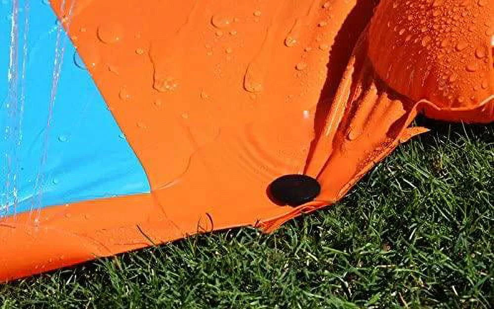 18' Triple Lane Water Slide with Ramp X1753