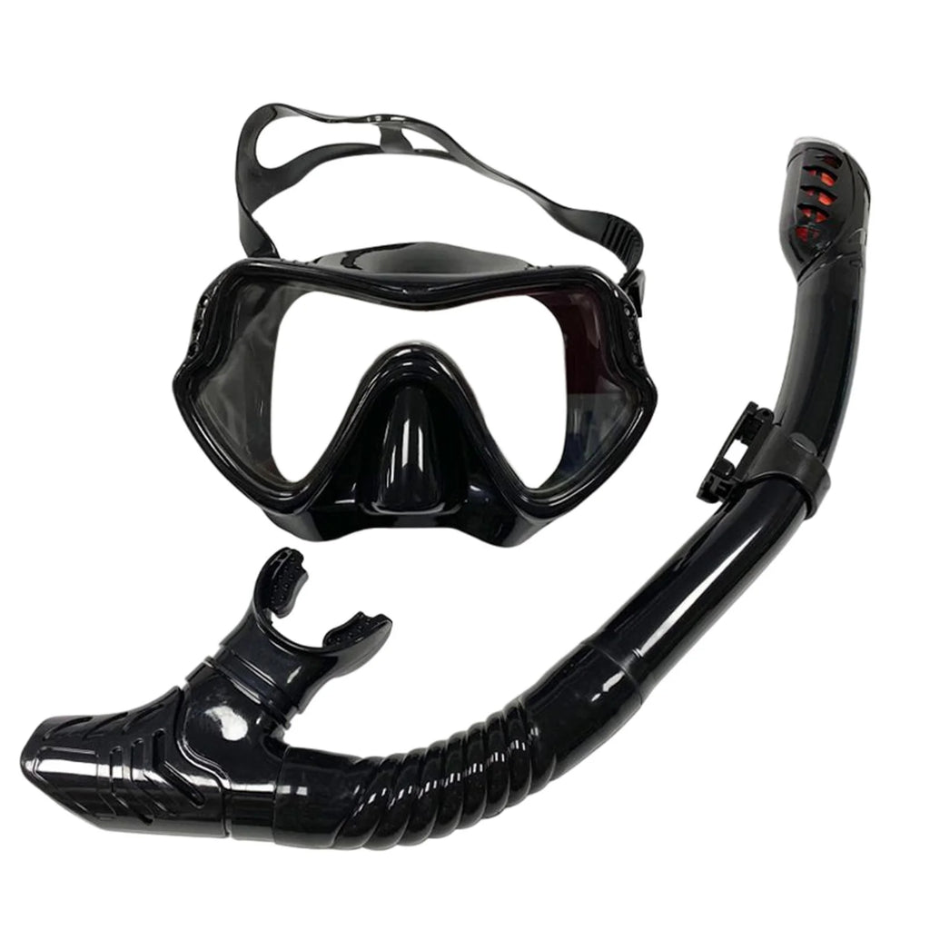 Black Panoramic Snorkeling Set U6730