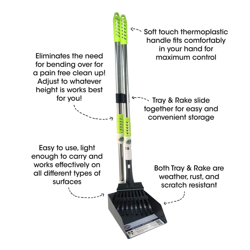 Telescoping Metal Tray & Rake C307