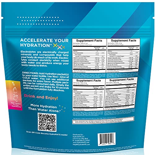 90 Count Electrolytes Powder Drink Mix Packets F9083