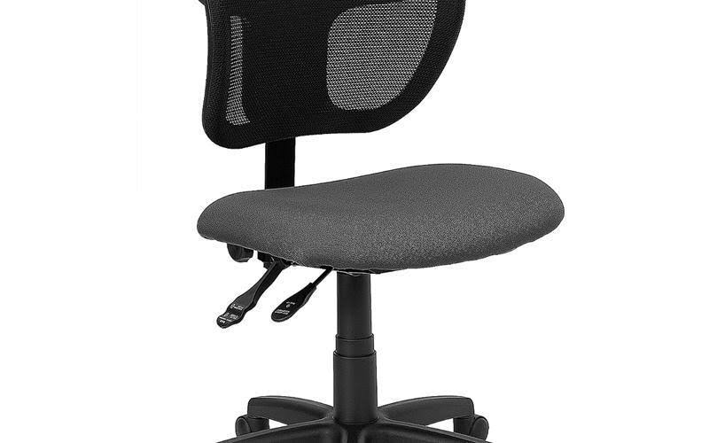 Gray Fabric Mid-Back Task Chair B6540