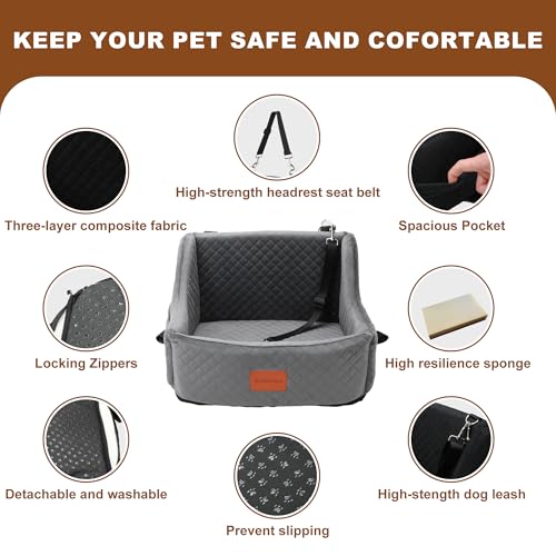 Black Dog Booster Seat for Medium Dogs Under 30 Lbs O392272