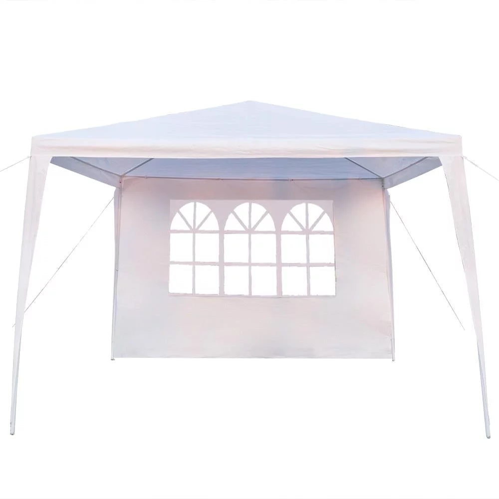 10' x 10' White Canopy Tent with 4 SideWalls M6880