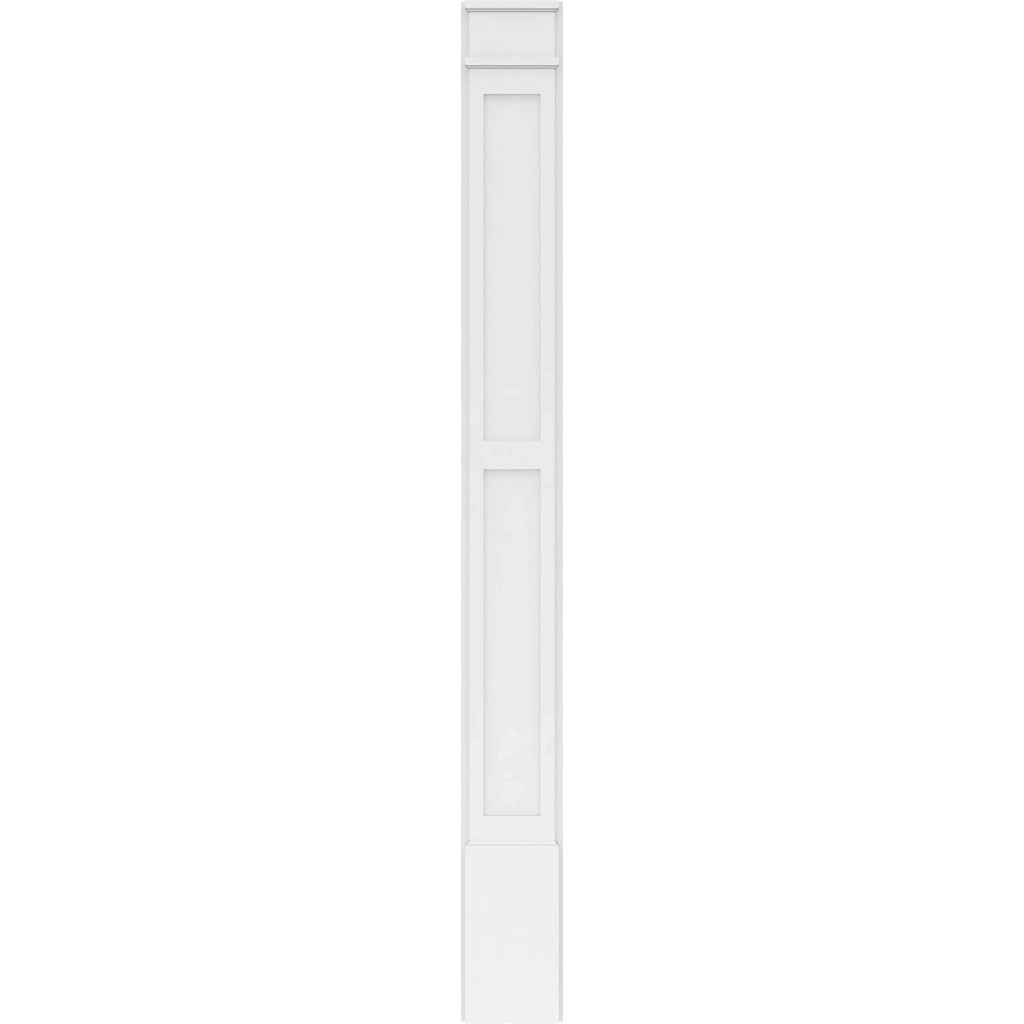 PVC Flat Panel Pilaster with Capital & Base (Pair) J2486