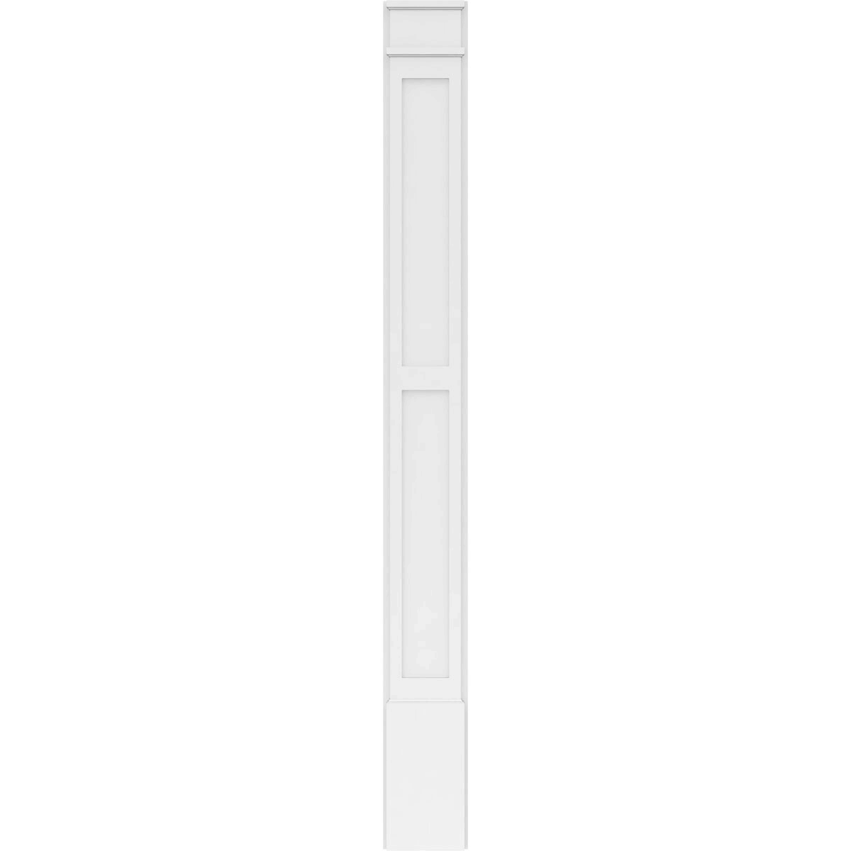 PVC Flat Panel Pilaster with Capital & Base (Pair) J2486