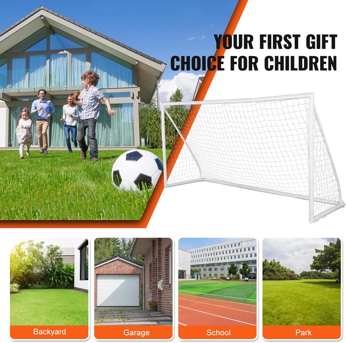 12x6 ft Portable Soccer Goal with Carry Bag Q29600