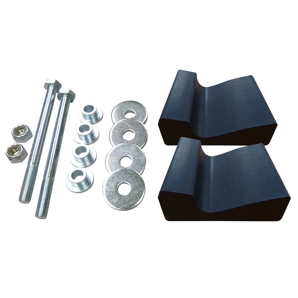 Black Snowmobile Skis Complete Kit T86654