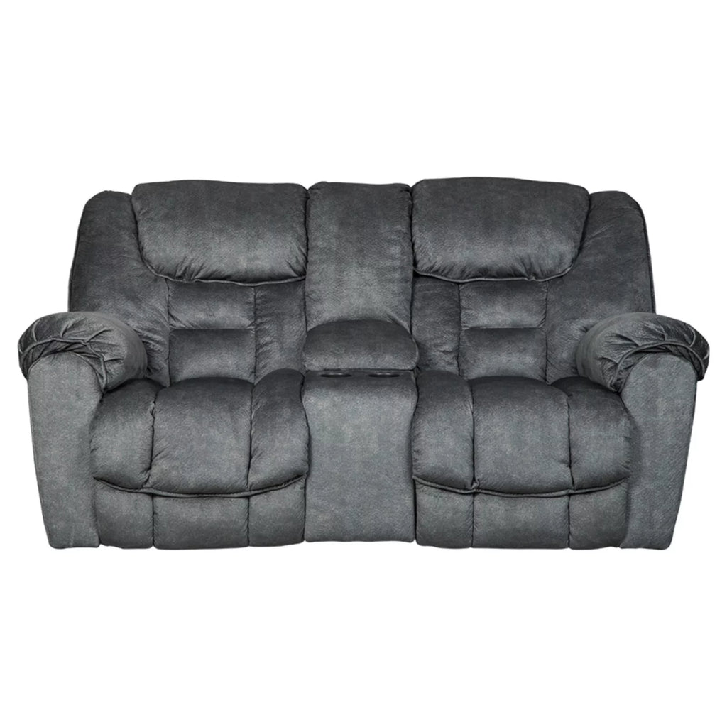 Granite Reclining Loveseat with Console W3974
