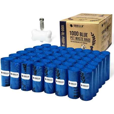 Dog Poop Waste Bags with Dispenser and Leash Tie G594