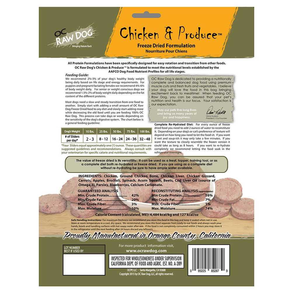 Freeze-Dried Chicken Dog Food Z9023