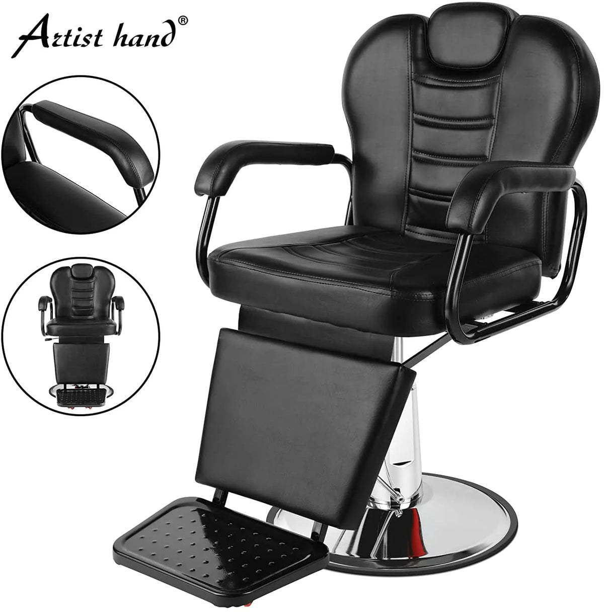 Hydraulic Heavy Duty Recliner Barber Chair M789232