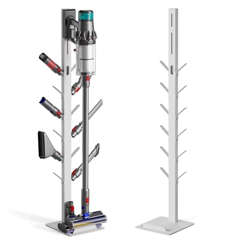 Black Metal Vacuum Cleaner Stand with 12 Storage Hooks B53744