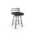 Black Faux Leather Swivel Counter Stool S4854