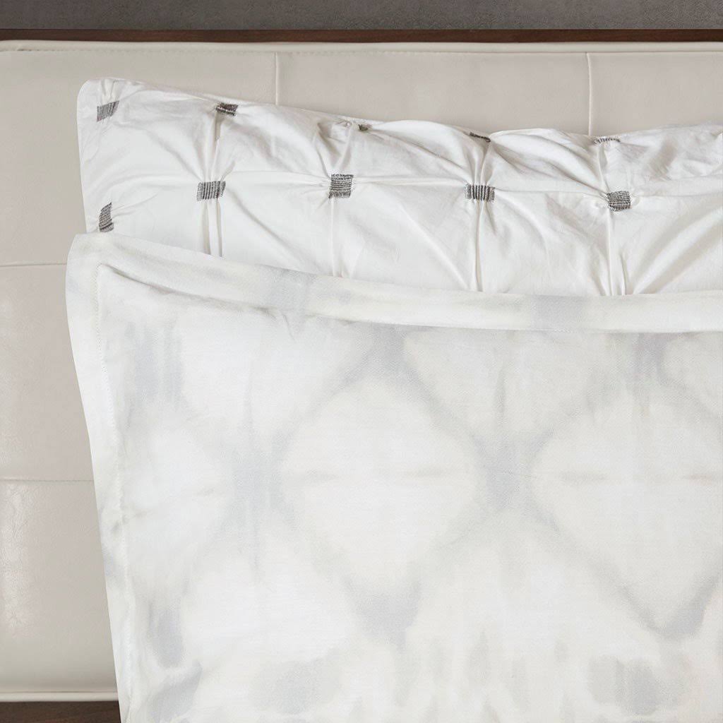 Grey King/Cal King Cotton Duvet Cover Mini Set L12724