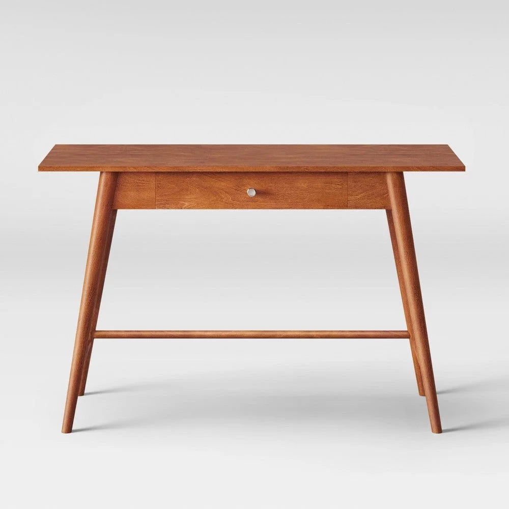 Mid Century Modern Desk/Console Table Brown C93444
