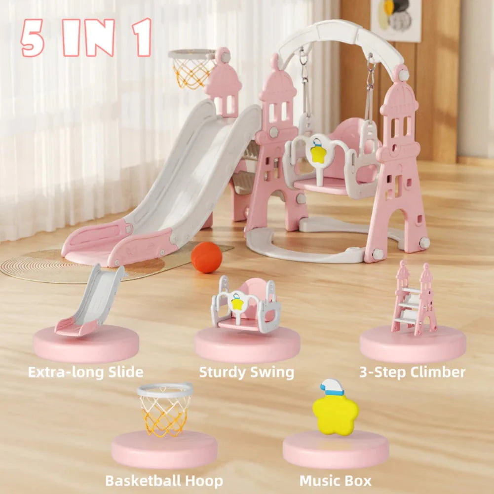 Toddler Slide and Swing Set Q627
