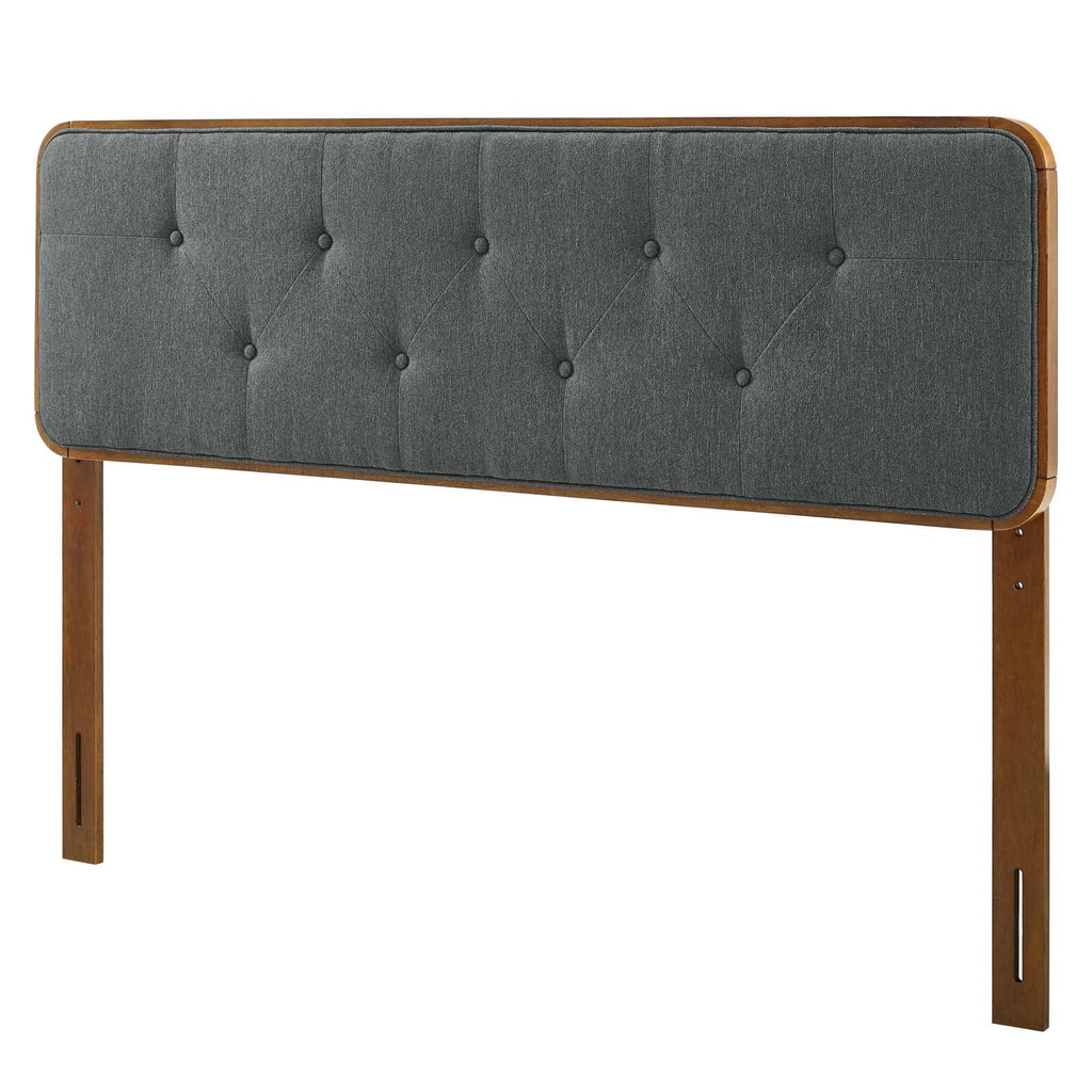 Full Size Tufted Wood Fabric Headboard J97517