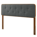 Full Size Tufted Wood Fabric Headboard J97517