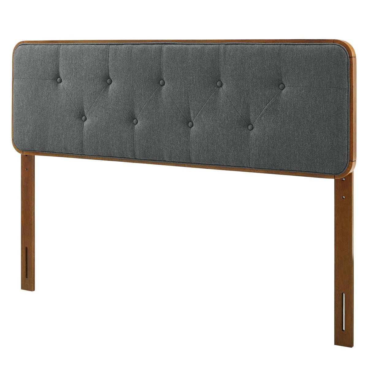 Full Size Tufted Wood Fabric Headboard J97517