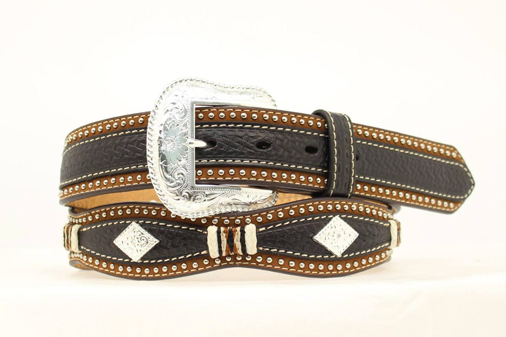 Black Brown Western Belt U9172