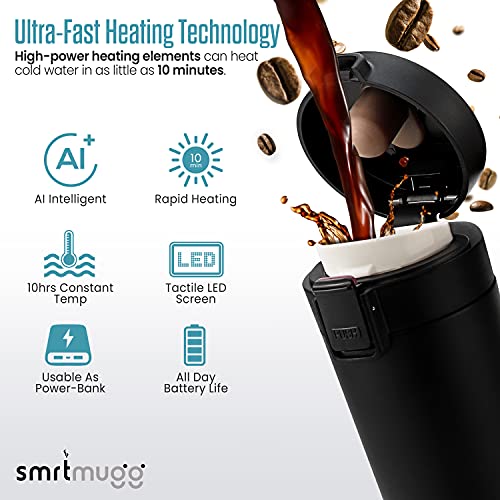Black 10 oz. Heated Travel Mug C9847