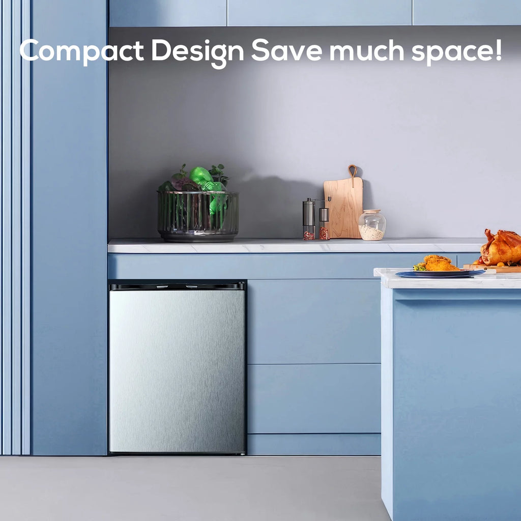 Mini Freezer Countertop 2.1 Cu.Ft Compact Upright Freezer with Reversible Door (Silver) A59141