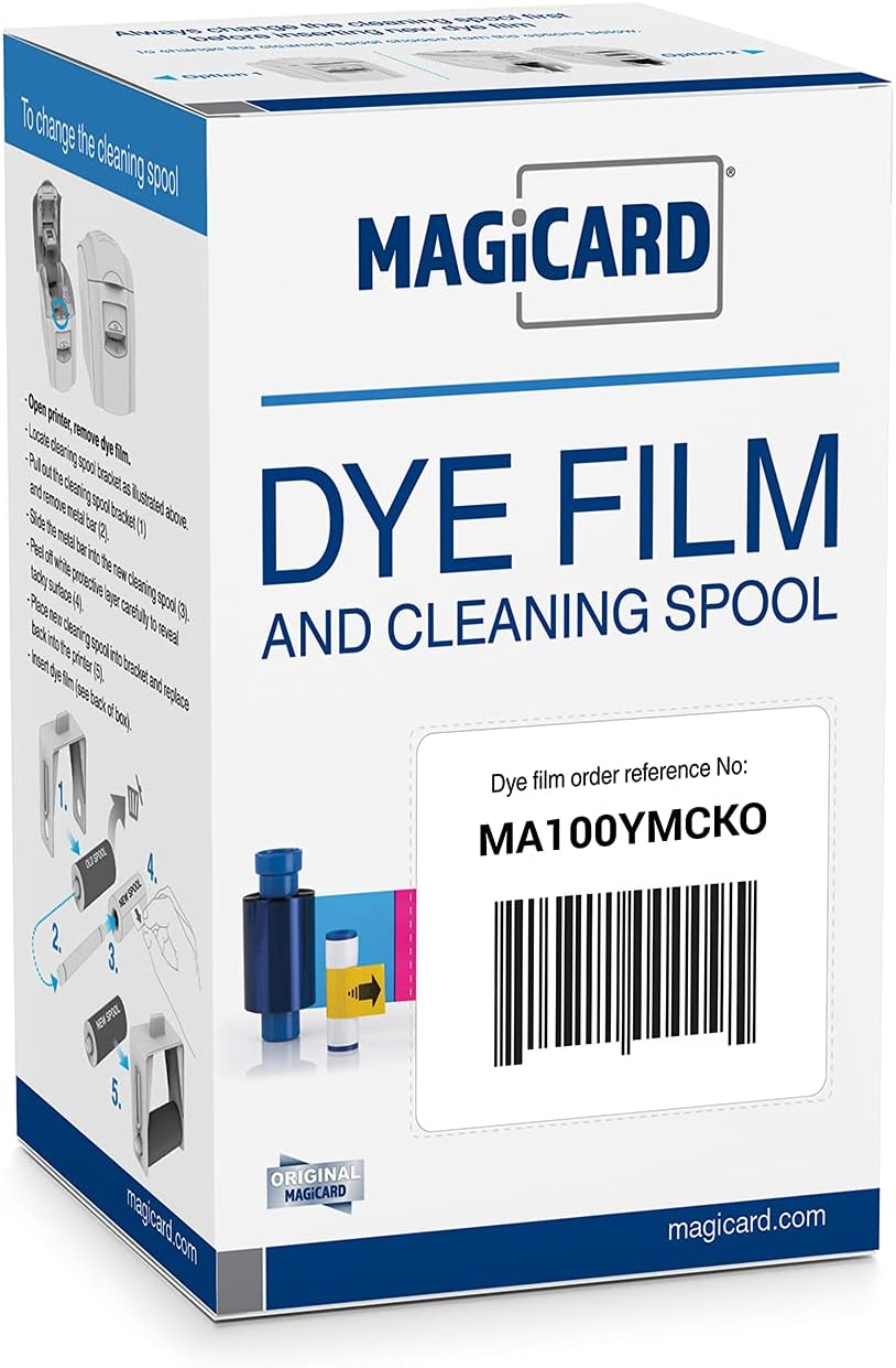 2 x Magicard MA100YMCKO Color Ribbon - 100 Prints H579