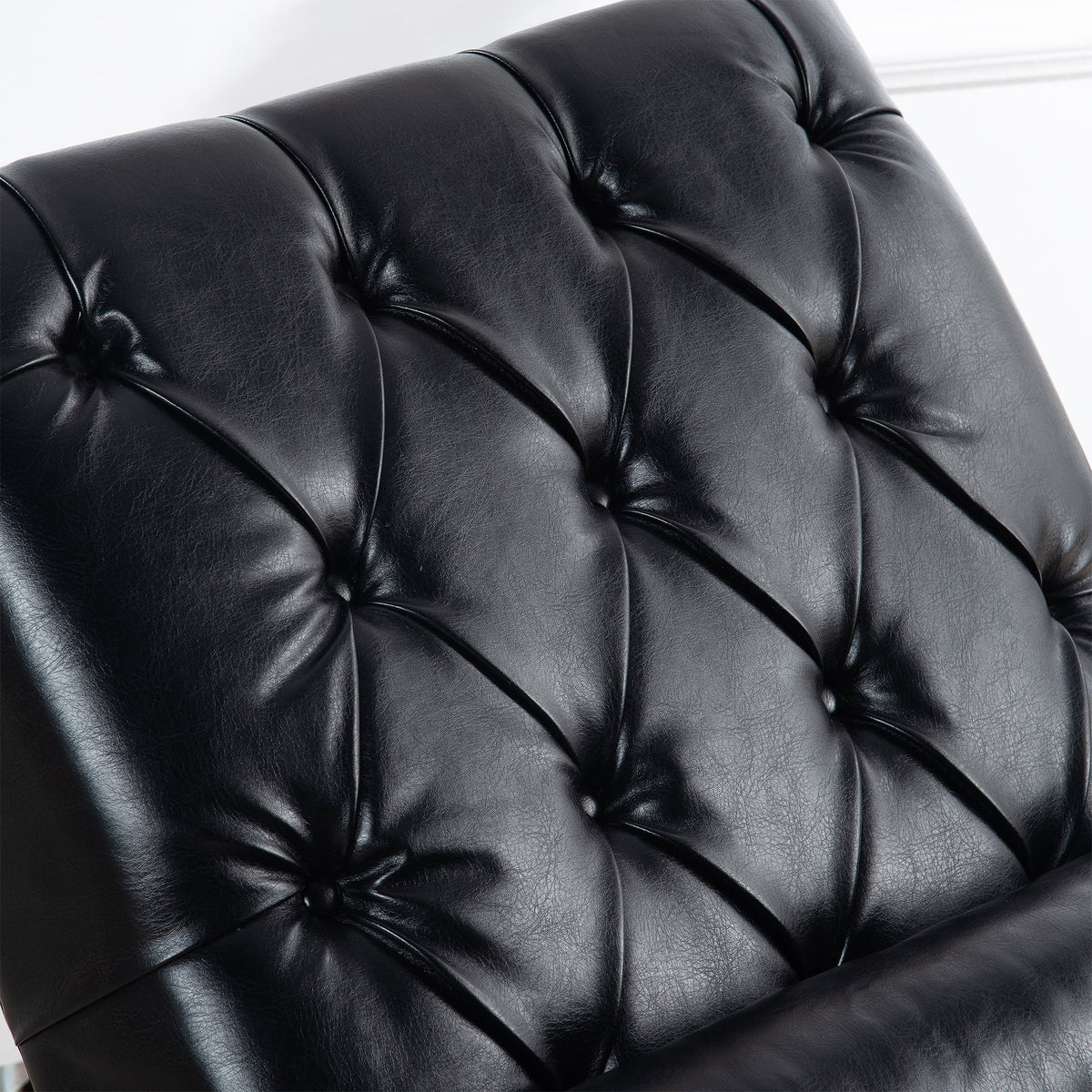 Faux Leather Button Tufted Chaise Lounge E38964