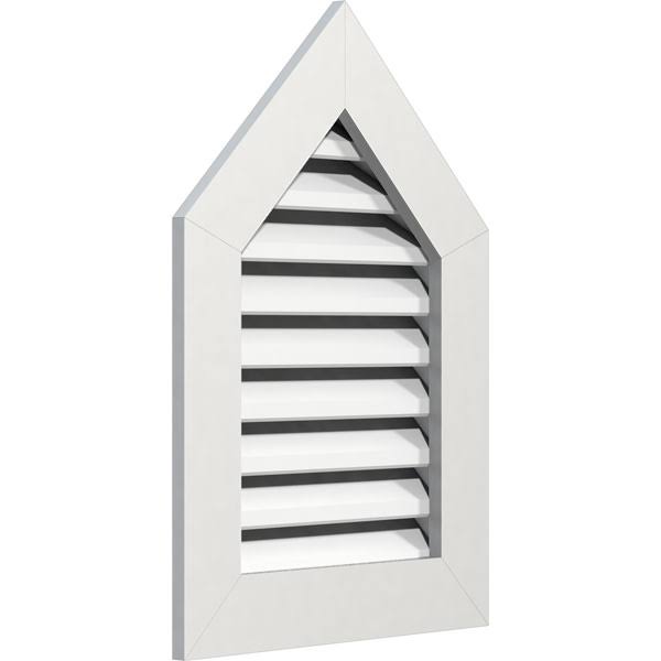 Peaked Top Gable Vent, PVC, 12/12 Pitch J9558