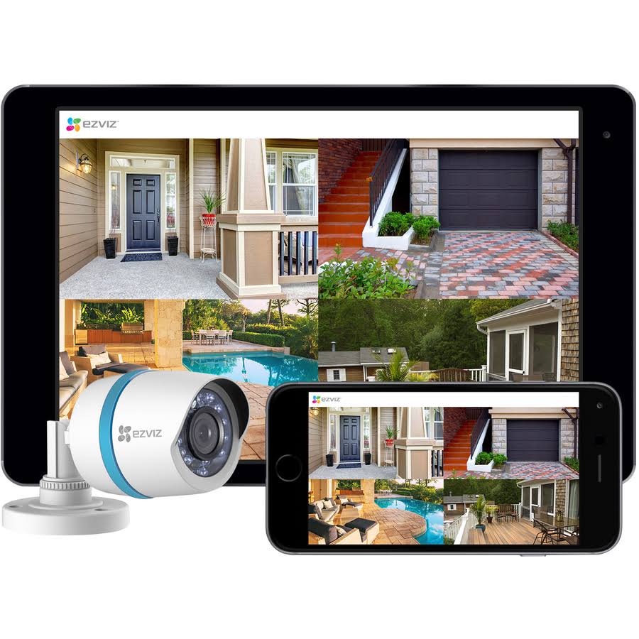 8-Channel DVR with 4 Outdoor Cameras Wired Ethernet Z162