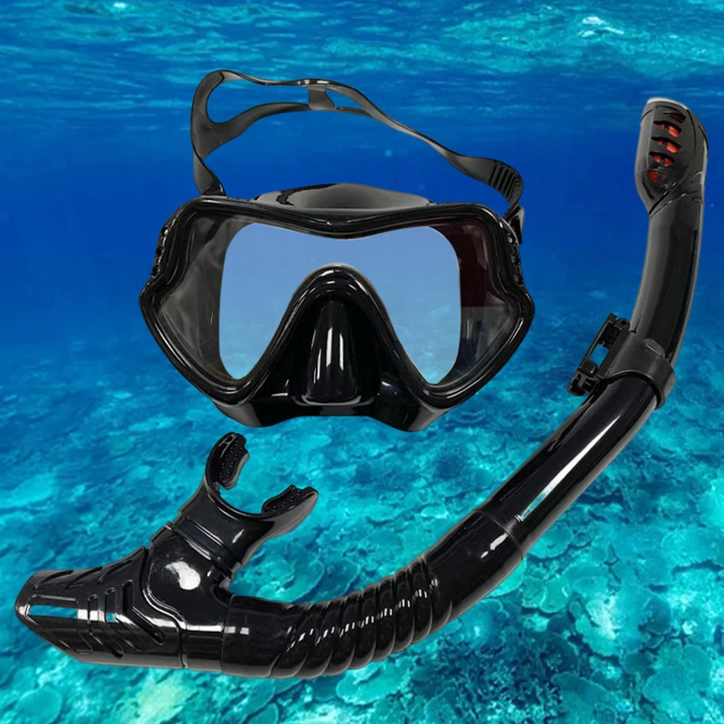 Black Panoramic Snorkeling Set U6730